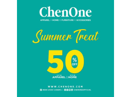 ChenOne Summer Treat Sale Avail Discounts of Flat 50% OFF on Apparel & Upto 50% OFF on Home Categoryimage-175